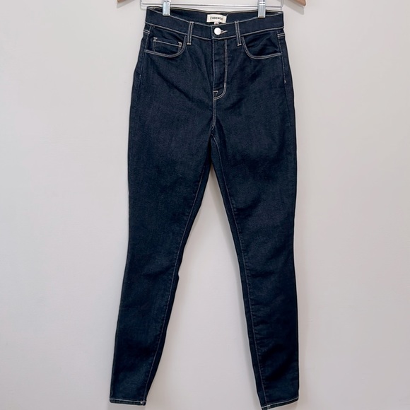 L’Agence Jeans Women’s Sise 25 Blue Monique High Rise Skinny Stretch - Picture 3 of 15